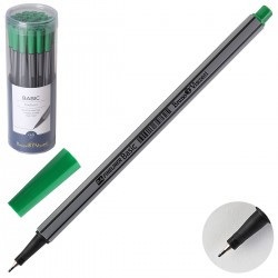 Ручка капиллярная 0.4мм зеленый "Basic. Fineliner", BV/36-0010 (24)