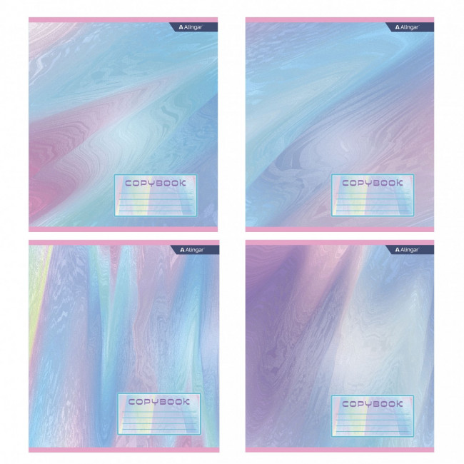 Тетрадь А5 48л линия "Однотонная" скрепка, мелованный картон, AL8763 (8/96) Тетрадь А5 48л линия "Однотонная" скрепка, мелованный картон, AL8763 (8/96)