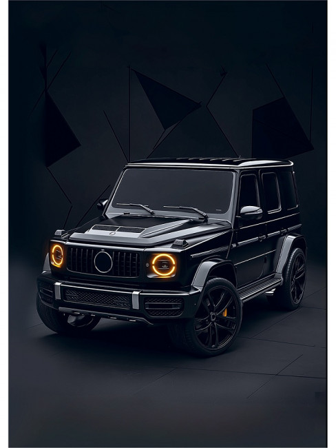 Записная книжка А6 96л клетка "Чёрный автомобиль - 4", 7БЦ, склейка, Проф-Пресс/96-7561 (20)