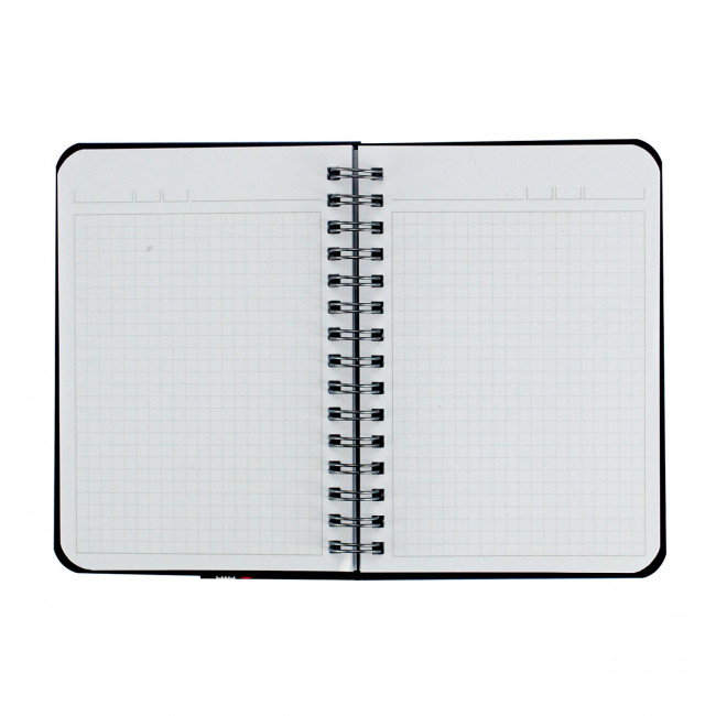 Бизнес-блокнот А6 80л клетка "Office- лайн" на гребне, синий, BV/3-80-155 (40)