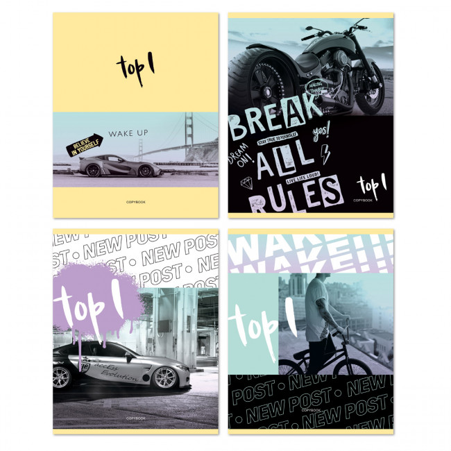 Тетрадь 96 линия "TOP 1" скрепка, BG/Т5ск96 10044 (4/32) Тетрадь 96 линия "TOP 1" скрепка, BG/Т5ск96 10044 (4/32)