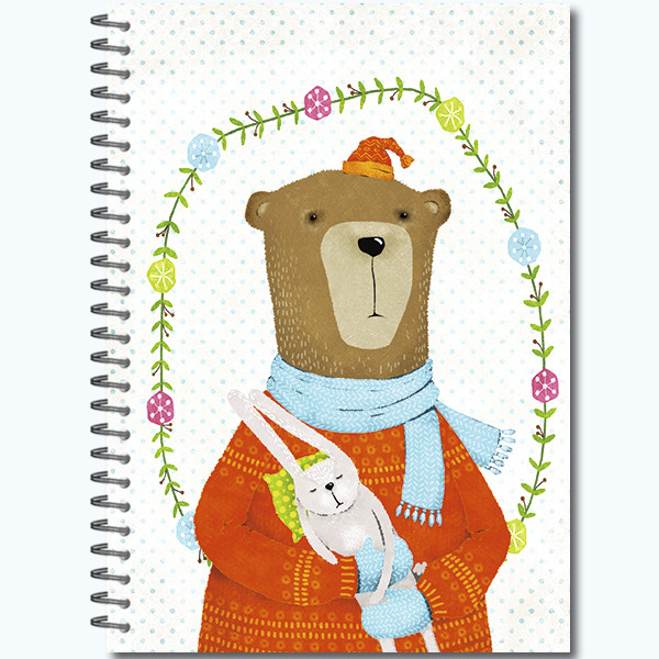 Блокнот-скетчбук А5 60л "Портреты Звериков" гребень, Полином/2941 (10)