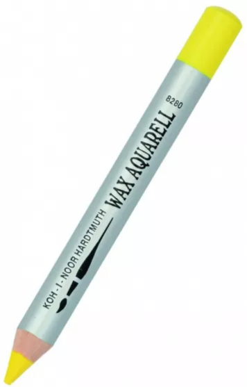 Карандаш восковой акварельный, хром желтый, Wax aquarell Koh-I-Noor/8280003002KS (4)