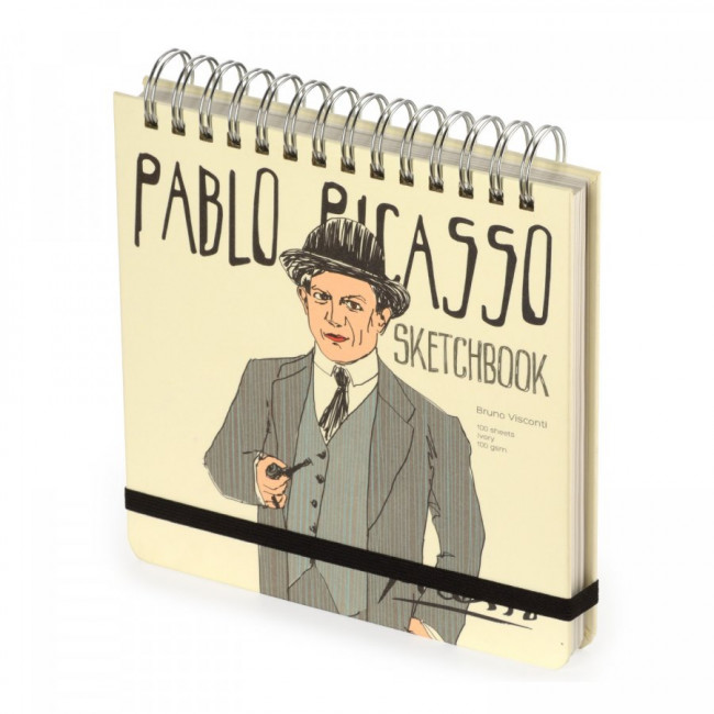 Скетчбук 100л 200х200мм, блок 100 гр на гребне, бежевый, Микс, BV/1-503/02