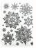 НАКЛЕЙКИ ДЕКОРАТИВНЫЕ, DARLENS «СЕРЕБРИСТЫЕ СНЕЖИНКИ», 200Х300 ММ, АССОРТИ