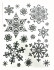 НАКЛЕЙКИ ДЕКОРАТИВНЫЕ, DARLENS «СЕРЕБРИСТЫЕ СНЕЖИНКИ», 200Х300 ММ, АССОРТИ