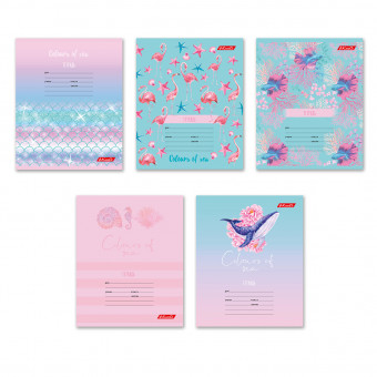 Тетрадь 24 клетка "Океания" скрепка, Светоч (30)