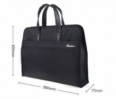 Сумка портфель с отделением для ноутбука 380*300*70мм, черная, Cobest/KN6825