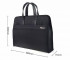 Сумка портфель с отделением для ноутбука 380*300*70мм, черная, Cobest/KN6825