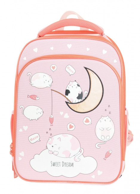 Рюкзак Schoolformat ERGONOMIC 2А4К CATS IN CLOUDS 17 л роз. 38х28х16 см жестк. каркас 2 отд. молния д/девочек Рюкзак Schoolformat ERGONOMIC 2А4К CATS IN CLOUDS 17 л роз. 38х28х16 см жестк. каркас 2 отд. молния д/девочек