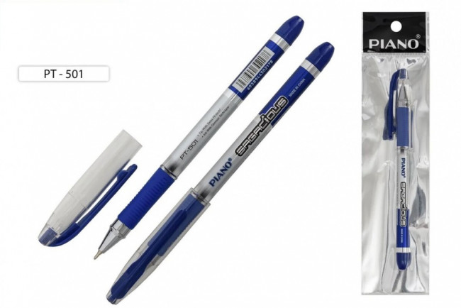 Ручка шариковая 0,7мм синяя "Sagacious"  на масляной основе, PIANO  (50)