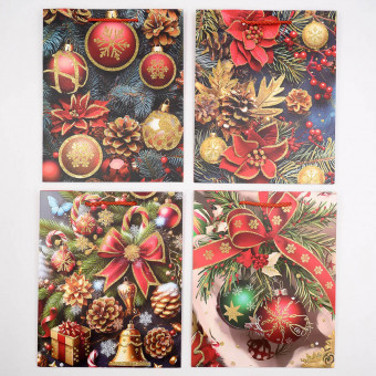 Пакет 18*23*10см "Новогодние шары", с глиттером, MAYLOTT/628S (1/12/720шт) Пакет 18*23*10см "Новогодние шары", с глиттером, MAYLOTT/628S (1/12/720шт)