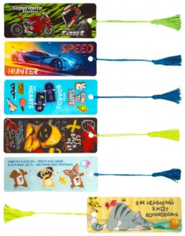 Закладка для книг 3D "deVENTE" пластиковая, с линейкой и таблицей умножения, 152x57 мм, декоративная кисточка, пластиковый пакет с блистерным подвесом, 6 дизайнов ассорти Закладка для книг 3D "deVENTE" пластиковая, с линейкой и таблицей умножения, 152x57 мм, декоративная кисточка, пластиковый пакет с блистерным подвесом, 6 дизайнов ассорти