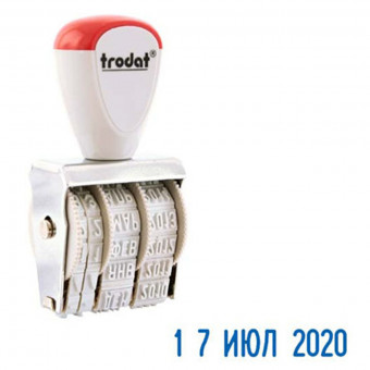 Датер 4*25мм ленточный, 1 строка, 78471, Trodat/1010