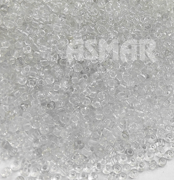 Бисер "ASMAR" размер №8, вес: 450 г, цвет - кристалл прозрачный Бисер "ASMAR" размер №8, вес: 450 г, цвет - кристалл прозрачный