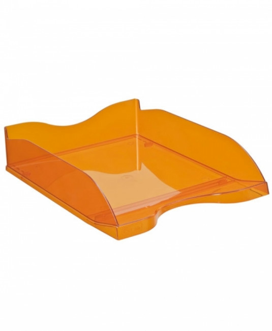 Лоток горизонтальный ЛЮКС тонированный оранжевый МАНГО (8)
