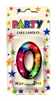 СВЕЧА цифра 0 "Рarty" (12)