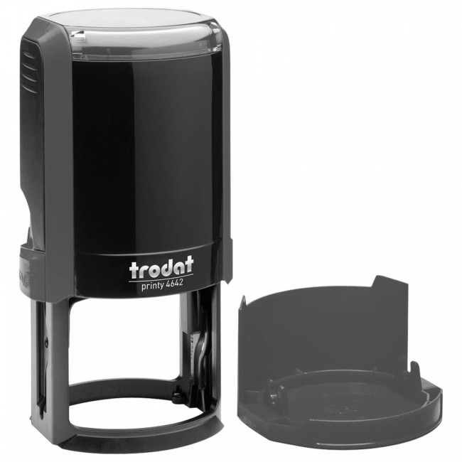 Оснастка для печатей PRINTY d-42 мм, цвет оттиска синий, цвет корпуса серый, 167071, Trodat/4642 Оснастка для печатей PRINTY d-42 мм, цвет оттиска синий, цвет корпуса серый, 167071, Trodat/4642