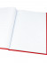 Книга учёта А4 96л клетка, бумвинил, красная, Проф-Пресс/96-9282 (10)