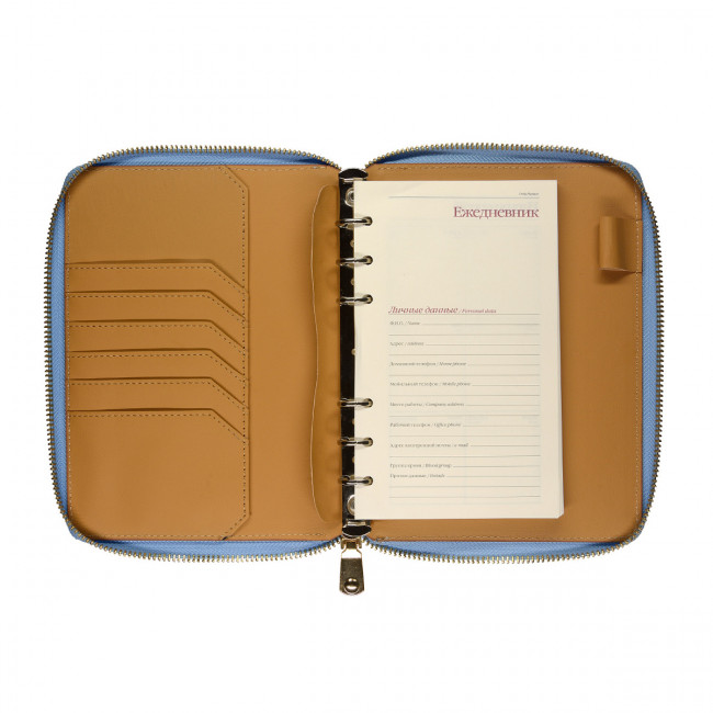 Ежедневник А5 100л недатированный "Riviera. Zefir", голубой зефирный, BV/3-601/02 (20)