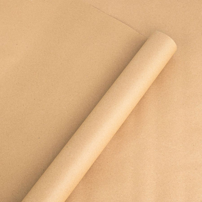 Бумага подарочная крафт 60гр/м2, 72см х 1000см, Микрос/тв622597