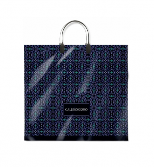 Пакет ПВД (37*34) 80 мкм "Калейдоскоп" с пластиковой ручкой (10/100)