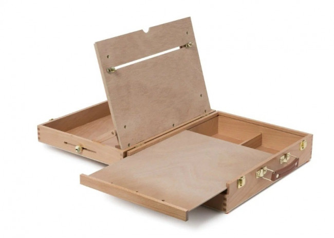 Этюдный ящик FE-L6 (для холстов на картоне) с креплением на фотоштатив, бук Этюдный ящик FE-L6 (для холстов на картоне) с креплением на фотоштатив, бук