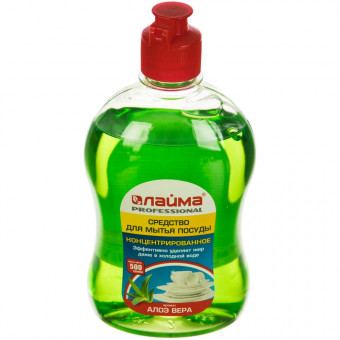 Средство для мытья посуды 500 г, ЛАЙМА PROFESSIONAL, концентрат, "Алоэ Вера"