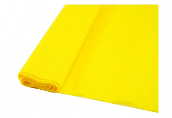 Гофрированная бумага плотная (флористическая 50мм х 250 мм,120 г/м2), ярко-жёлтая, ШК Гофрированная бумага плотная (флористическая 50мм х 250 мм,120 г/м2), ярко-жёлтая, ШК