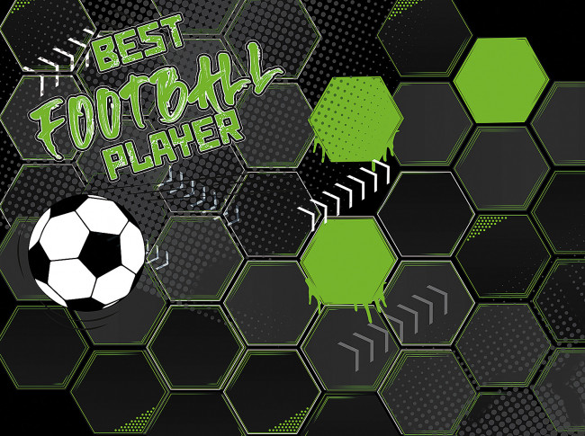 Настольное покрытие для лепки, пластик 430/320 "Планета футбола", Пчёлка/НПД-21 (50)