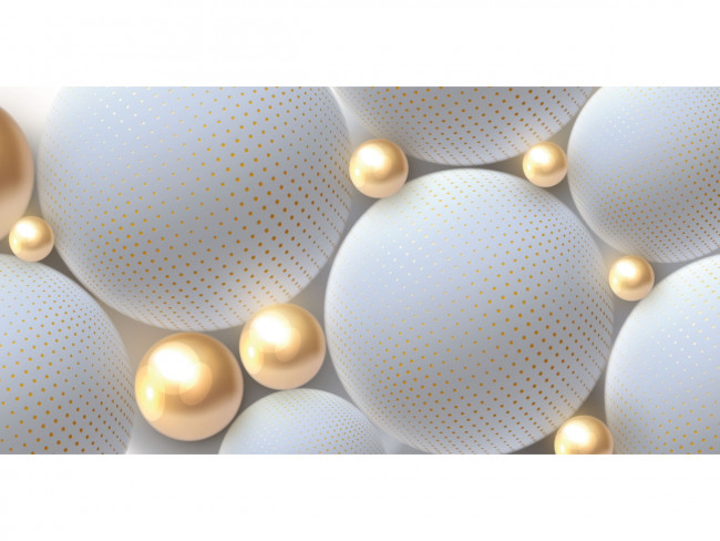 Конверт для денег"Белые и золотистые шарики", OPTIMA MILAND/1-04-0446 (10)