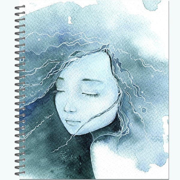 Тетрадь общ., 170х203, 96л. гребень, "Мечтательные девочки" (20)