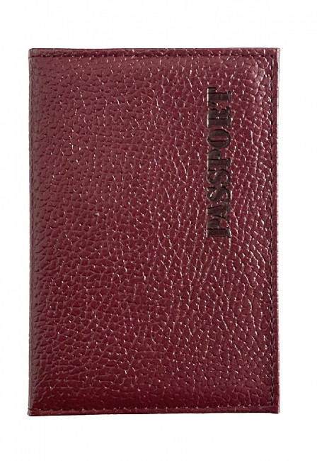 Обложка на паспорт WENZER OFFiCE, "флоттер" Passport ср гладкий, вишня, эко кожа