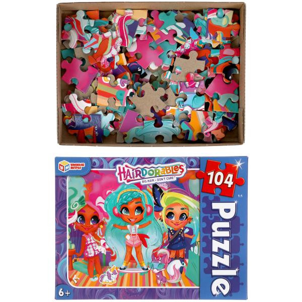 Классические пазлы в коробке «Hairdorables» 104 детали. Умка Классические пазлы в коробке «Hairdorables» 104 детали. Умка