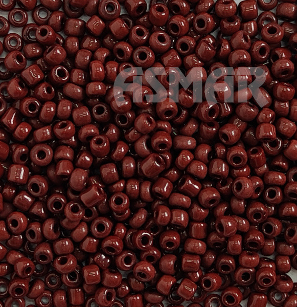 Бисер "ASMAR" размер №6, вес: 450 г, коричневый глянцевый, непрозрачный Бисер "ASMAR" размер №6, вес: 450 г, коричневый глянцевый, непрозрачный