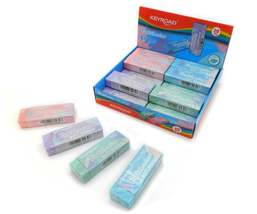 Ластик KEYROAD "Пастельный" прямоугольный 6*2см, цвета ассорти, в к/кор KR972035 (20/400) Ластик KEYROAD "Пастельный" прямоугольный 6*2см, цвета ассорти, в к/кор KR972035 (20/400)
