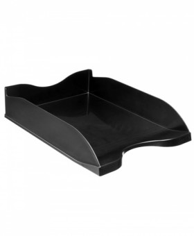 Лоток горизонтальный ЛЮКС чёрный СТАММ (10) Лоток горизонтальный ЛЮКС чёрный СТАММ (10)