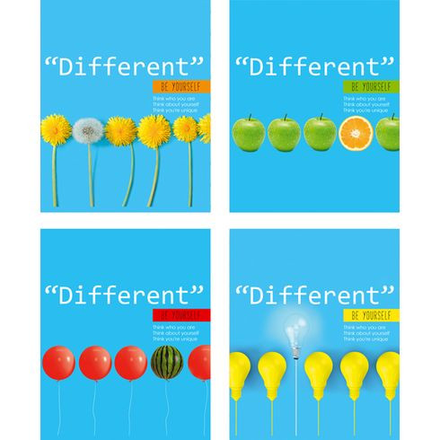 Тетрадь общая А5 скоба 48л. клетка "Different" ламинация матовая выборочный лак (ассорти) Тетрадь общая А5 скоба 48л. клетка "Different" ламинация матовая выборочный лак (ассорти)