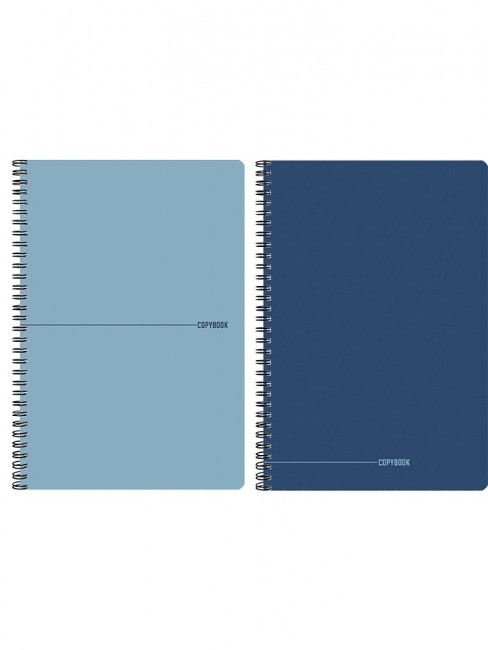 Тетрадь А4 96 клетка "В синих тонах", на гребне, Проф-Пресс/Т96-9184 (2/40)