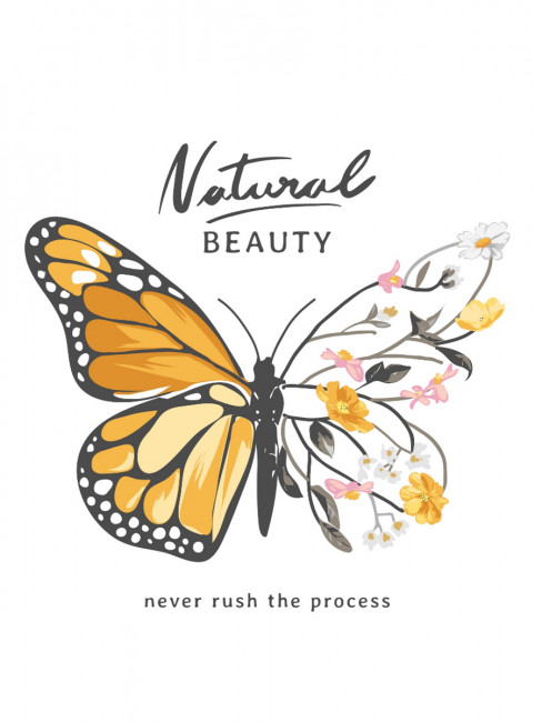 Пакет подароч. 26,4х32,7х13,6см "Бабочка" из крафт-бумаги, (craft L), MILAND/ПАК-1534 (12)