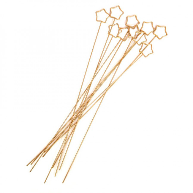 Палочка 30-34см "Звезда" для открыток металл, Микрос (10) Палочка 30-34см "Звезда" для открыток металл, Микрос (10)