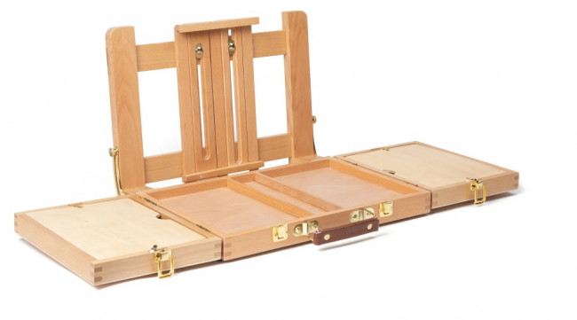 Этюдный ящик FE-L7 для пастели с креплением на фотоштатив, бук