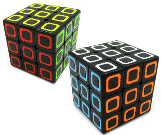 Кубик-Головоломка DA-265, CQ-38 3*3, грань 5.5см, черный с цветными вставками (1/144)