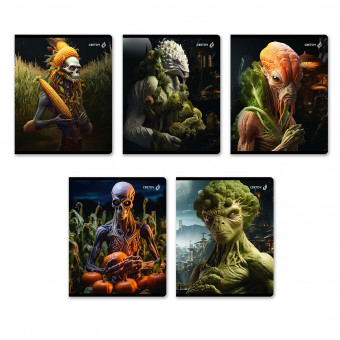 Тетрадь 48 клетка "Гости из будущего" скрепка, Светоч/48Т11_00988 (10)