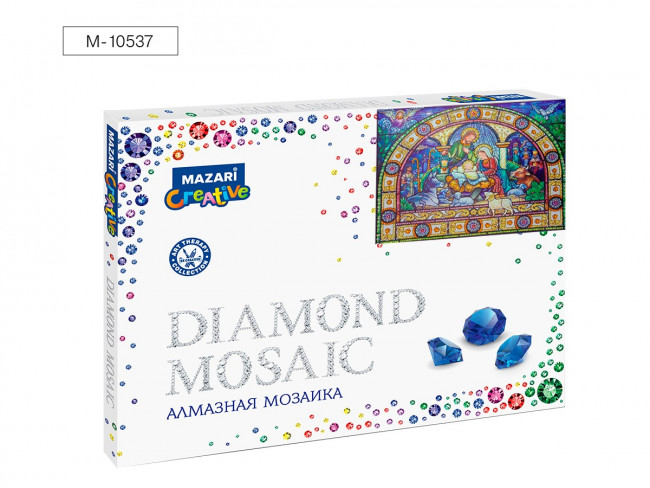 Алмазная мозаика 30х40см "СЮЖЕТ ИЗ БИБЛИИ" частичная выкладка, стразы разного размера, Mazari Алмазная мозаика 30х40см "СЮЖЕТ ИЗ БИБЛИИ" частичная выкладка, стразы разного размера, Mazari