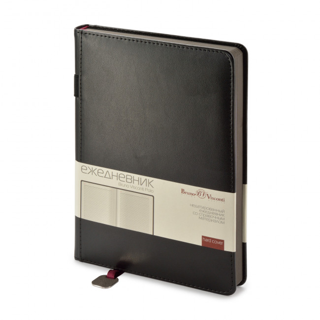 Ежедневник недатированный А5 160л "Polo", черный, BV/3-515/03 (20)