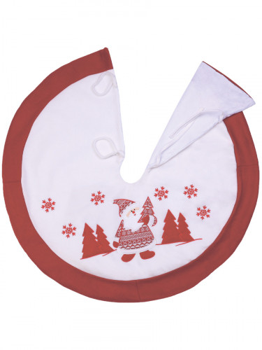 Коврик под елку Добрый дед мороз, 90 см НУ-5330