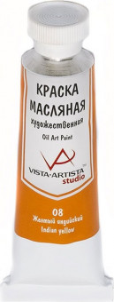 Краска масляная 45мл, 08 Желтый индийский, Studio VISTA-ARTISTA/ VAMP-45 08