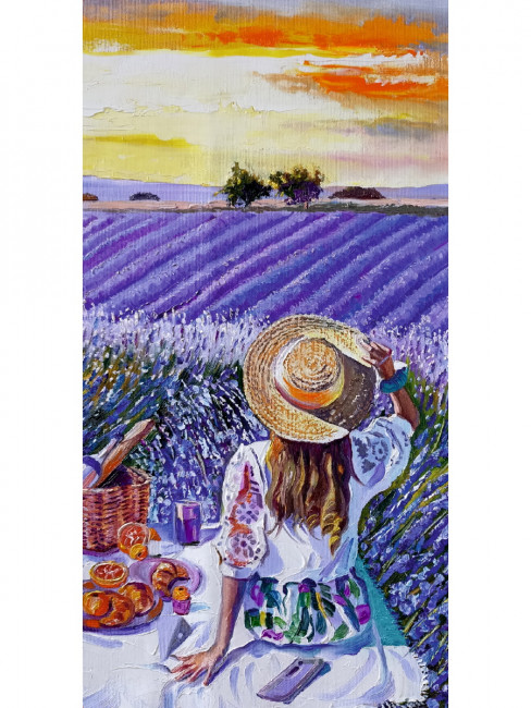 Конверт для денег"Лавандовое поле", OPTIMA MILAND/1-04-0433 (10)