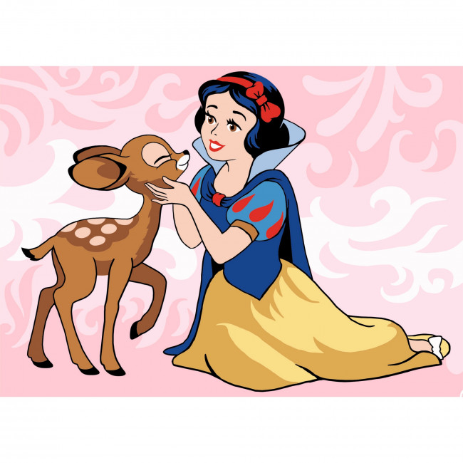 Картины "Русская Живопись. Серия Мини" 15х21 "Белоснежка и оленёнок", DS058